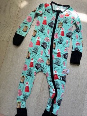 Bamboo Bliss Greece  Zip One-Piece Pajamas